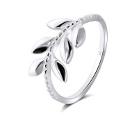 Olive leaves Silver Ring NSR-2604